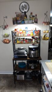 Industrial Kitchen Baker’s Rack with 5-Tier Rustic Shelves
