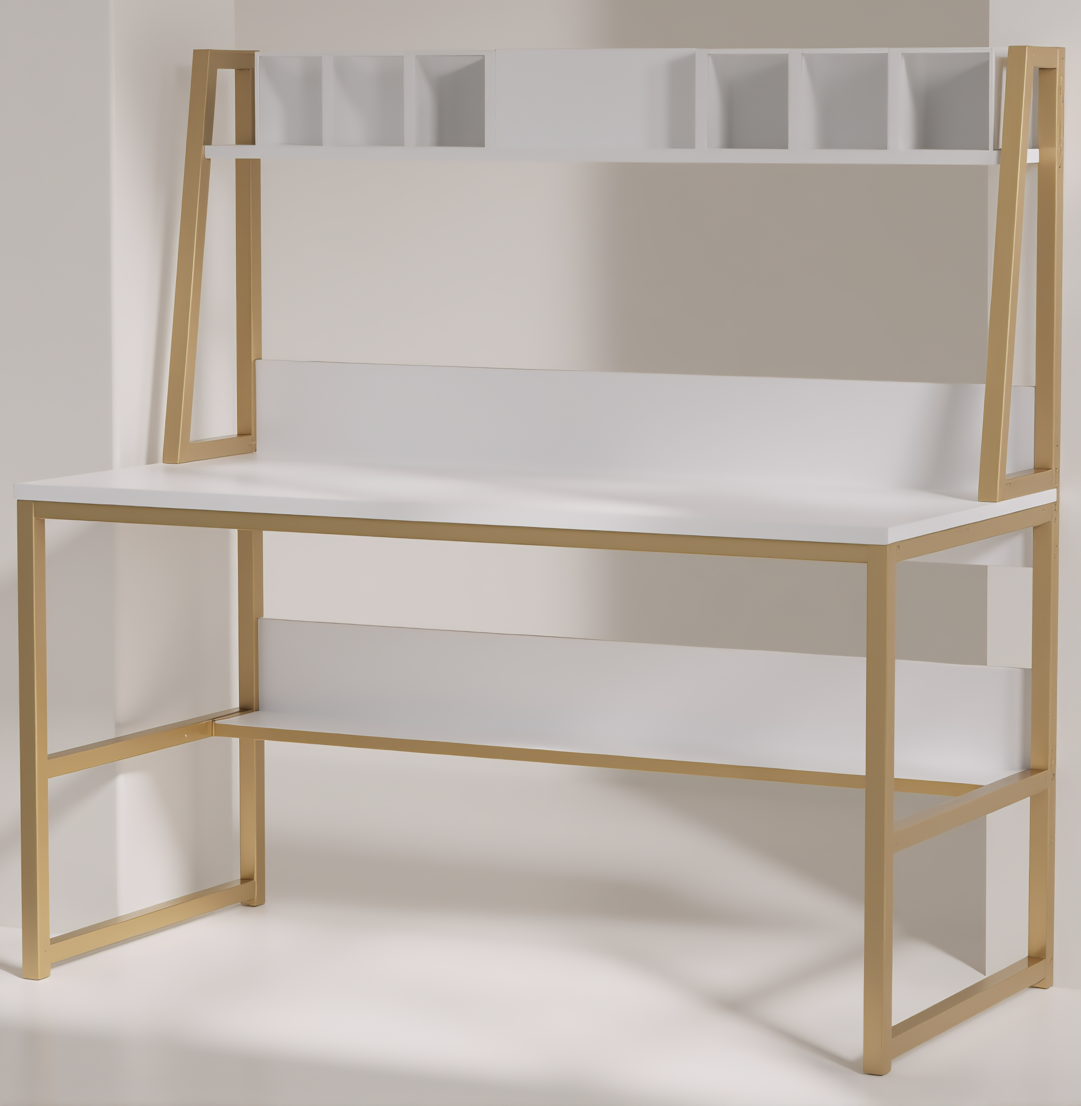 Computer Desk with Hutch & Bookshelf