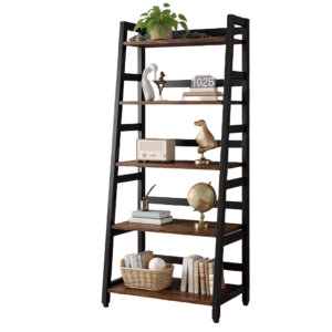 Mossmuse Industrial 5-Tier Ladder Bookshelf