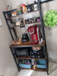 Industrial Kitchen Baker’s Rack with 5-Tier Rustic Shelves