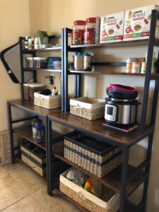 Industrial Kitchen Baker’s Rack with 5-Tier Rustic Shelves